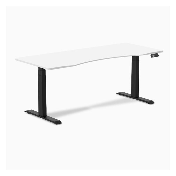 Desky Dual White Standing Desk (150 x 75 cm)