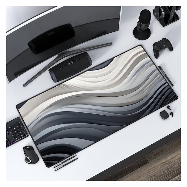 Velix Wavy Line Abstract deskmat